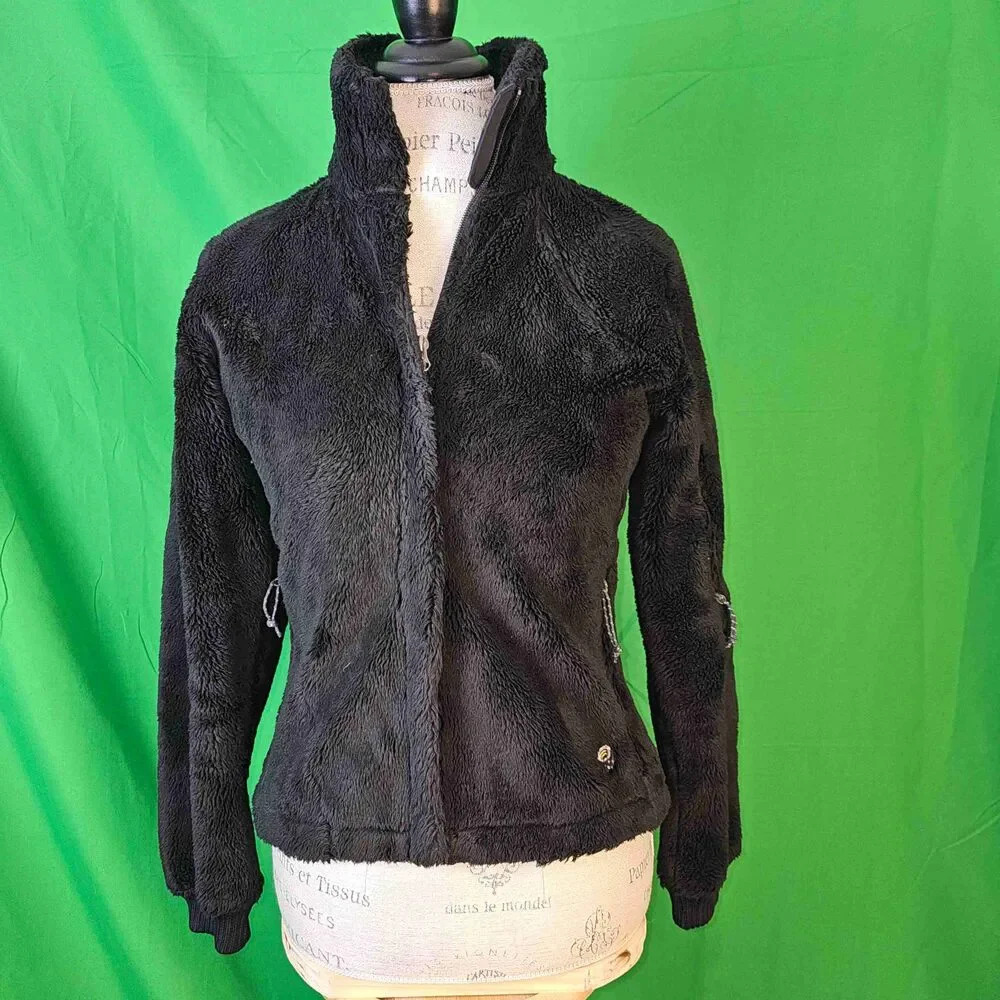 Mountain Hardwear Womens Black Faux Fur Lynx Jacket XS